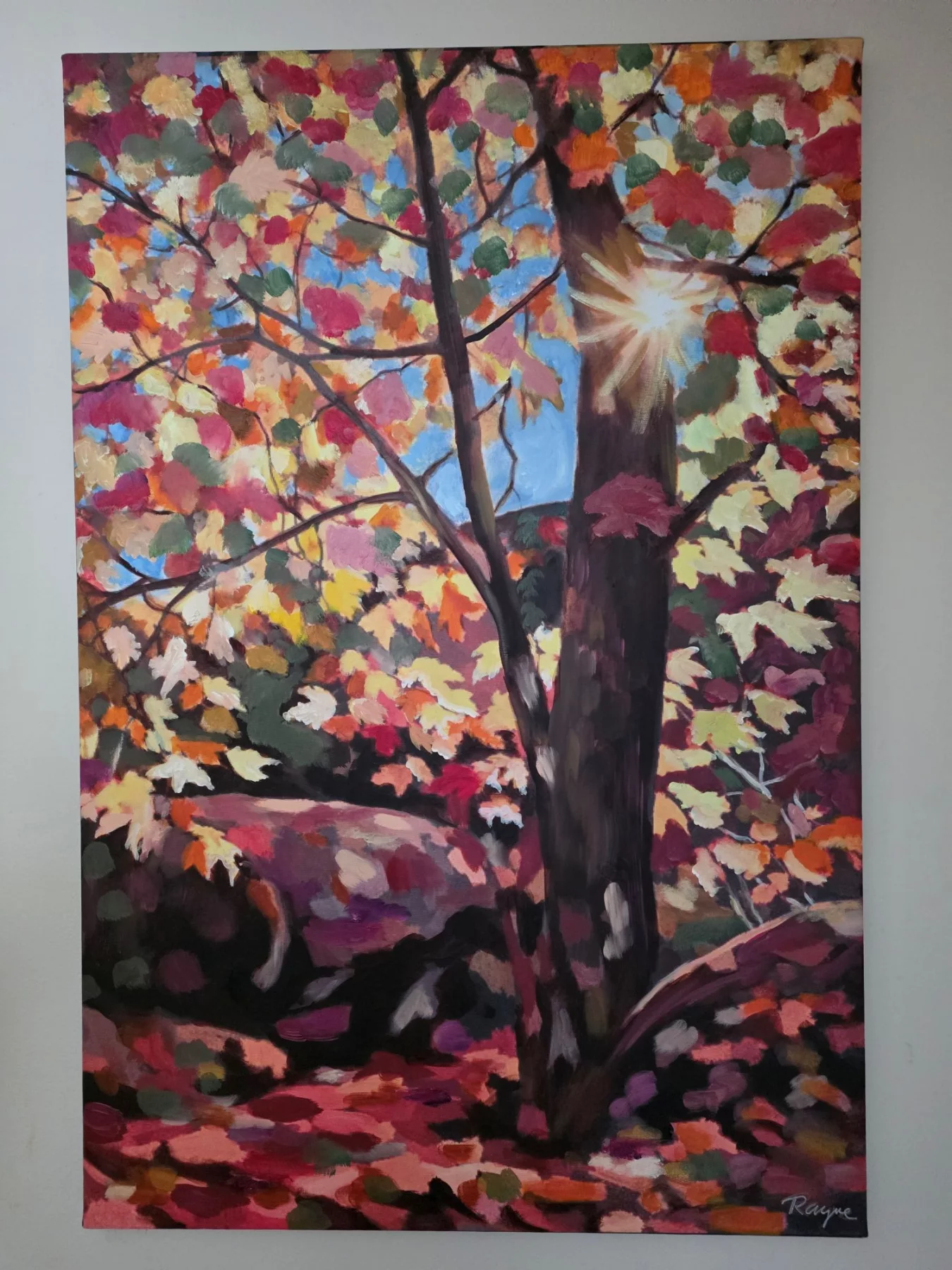 Autumn Sunlight, artwork by Rayne Ethetton