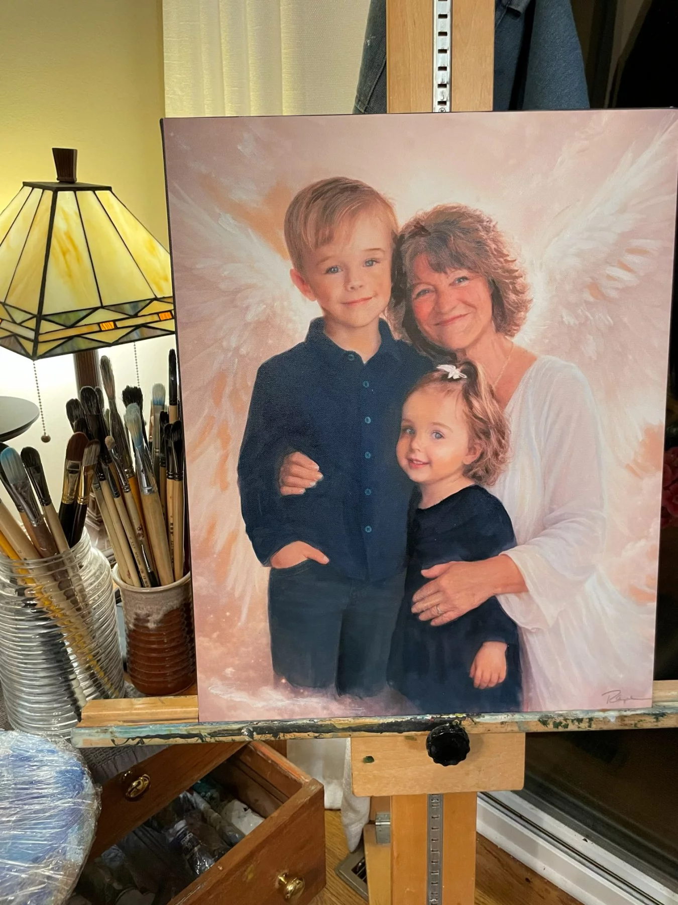 Kerkvliet Angel Wings Portrait, artwork by Rayne Ethetton